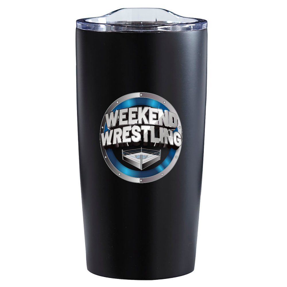 Weekend Wrestling Stainless Steel Tumbler β 20oz